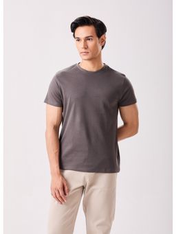 MH&Y - Charcoal Pima Cotton Round Neck T-Shirt