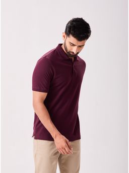MH&Y - Wine Pima Cotton Polo T-Shirt
