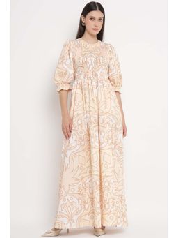 Silvian Heach - Beige Fit And Flare Maxi Dress