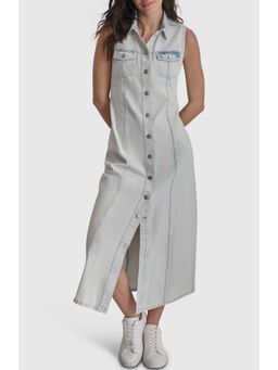 DKNY - Light Blue Maxi Sleeveless Denim Dress