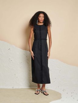 Sister Jane - Black Lotta Midi Dress