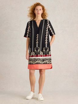 White Stuff - Black June Linen Dress