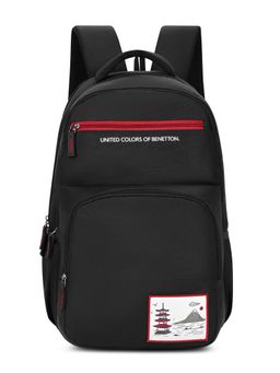United Colors of Benetton - United Colores of Benetton Unisex High School Backpack Benton - Black (7-12 Years)