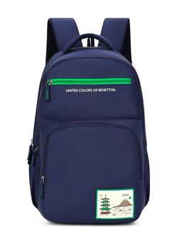 United Colors of Benetton - United Colores of Benetton Unisex High School Backpack Benton - Navy (7-12 Years)