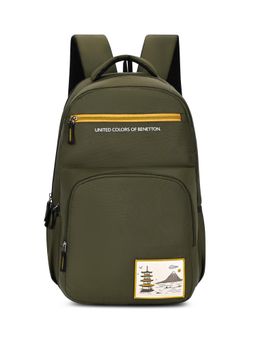 United Colors of Benetton - United Colores of Benetton Unisex High School Backpack Benton - Olive (7-12 Years)