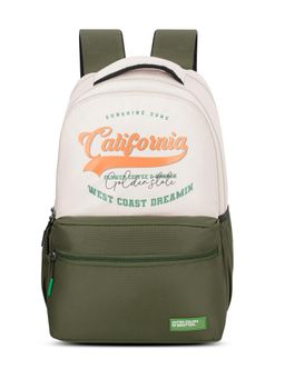 United Colors of Benetton - United Colores of Benetton Unisex High School Backpack Calafia - Beige (7-12 Years)