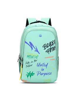 United Colors of Benetton - United Colores of Benetton Unisex High School Backpack Graffiti - Black (7-12 Years)