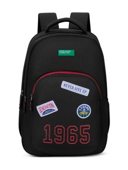 United Colors of Benetton - United Colores of Benetton Unisex High School Backpack Legend - Black (7-12 Years)