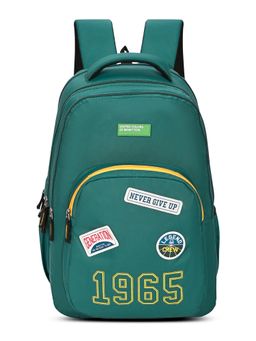 United Colors of Benetton - United Colores of Benetton Unisex High School Backpack Legend - Dark Green (7-12 Years)