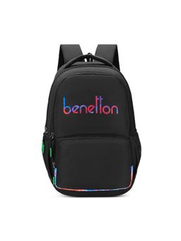 United Colors of Benetton - United Colores of Benetton Unisex High School Backpack Meteorite - Black (7-12 Years)