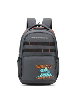 United Colors of Benetton - United Colores of Benetton Unisex High School Backpack Waves - Grey (7-12 Years)