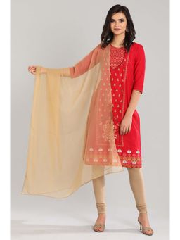 Aurelia - Women'S Gold Solid Women Dupatta