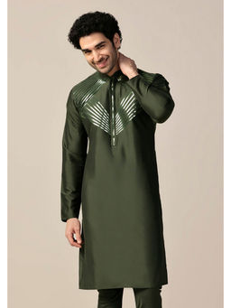 KISAH - Men Olive Kurta