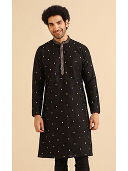 KISAH - Men Black Kurta