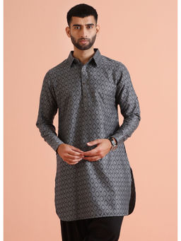 KISAH - Men Grey Kurta