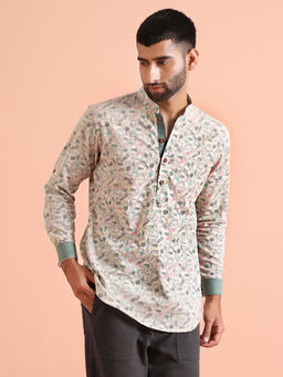 KISAH - Men Multi-Color Short Kurta