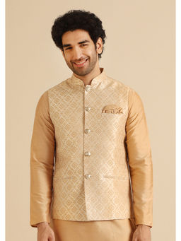KISAH - Men Gold Nehru Jacket