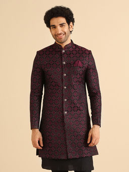 KISAH - Men Burgundy Sherwani