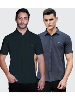 Parcel Yard - Men Summer Wear Regular Fit Multi-Color Shirts (Pack of 2)