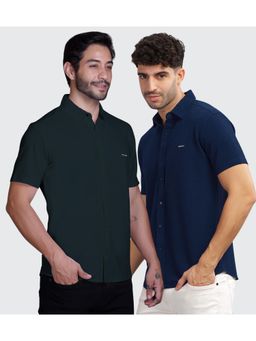 Parcel Yard - Men Summer Wear Regular Fit Multi-Color Shirts (Pack of 2)