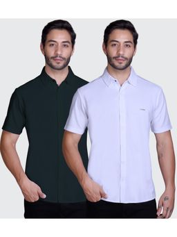 Parcel Yard - Men Summer Wear Regular Fit Multi-Color Shirts (Pack of 2)