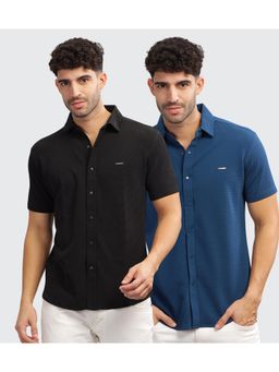 Parcel Yard - Men Summer Wear Regular Fit Multi-Color Shirts (Pack of 2)