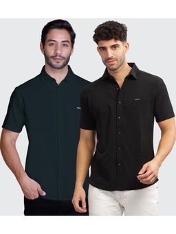 Parcel Yard - Men Summer Wear Regular Fit Multi-Color Shirts (Pack of 2)
