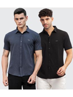 Parcel Yard - Men Summer Wear Regular Fit Multi-Color Shirts (Pack of 2)