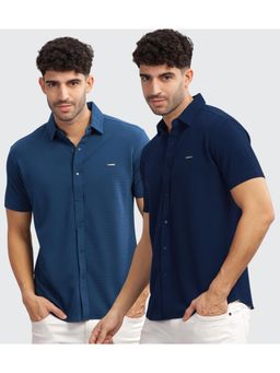 Parcel Yard - Men Summer Wear Regular Fit Multi-Color Shirts (Pack of 2)