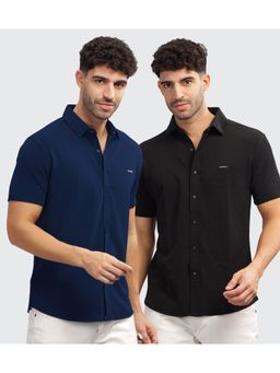 Parcel Yard - Men Summer Wear Regular Fit Multi-Color Shirts (Pack of 2)