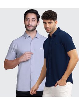 Parcel Yard - Men Summer Wear Regular Fit Multi-Color Shirts (Pack of 2)