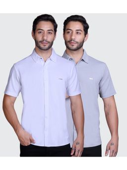 Parcel Yard - Men Summer Wear Regular Fit Multi-Color Shirts (Pack of 2)