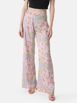 Kazo - Multi-Color Floral Flared Pant