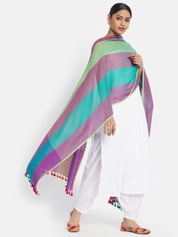 Fabindia - Cotton Colorblock Dupatta