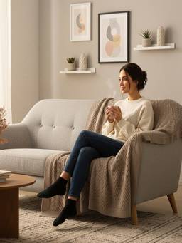 PLUCHI - Elsa Cotton Knitted All-Season Throws , Oatmeal