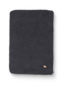 PLUCHI - Kennedy 100% Cotton Knitted All-Season AC Throws , Dove Grey