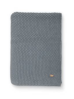 PLUCHI - Elsa Cotton Knitted All-Season Throws , Timberwolf