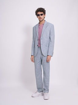 Selected - Grey Solid Slim Fit Trouser