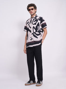 Selected - Black Solid Relaxed Fit Trouser