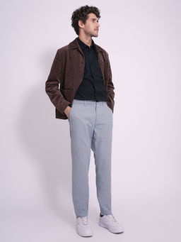 Selected - Grey Solid Slim Fit Trouser