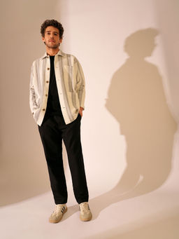 Selected - Black Solid Regular Fit Trouser