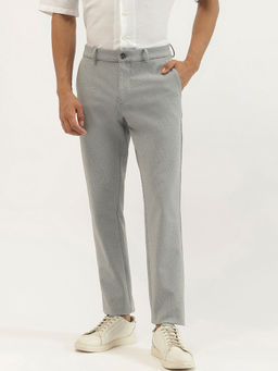 United Colors of Benetton - Grey Solid Slim Fit Trouser