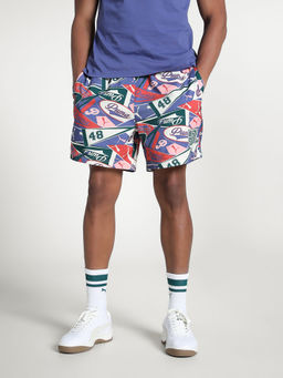 Puma - Multi-Color Printed Relaxed Fit Shorts