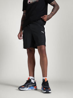 Puma - Black Colorblock Regular Fit Shorts