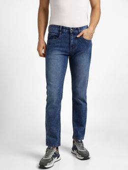 Urbano Fashion - Men Blue Regular Fit Washed Jeans Stretchable
