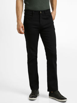 Urbano Fashion - Men Black Regular Fit Washed Jeans Stretchable