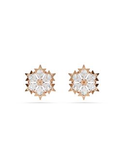 SWAROVSKI - White Rose Gold Plated Studs