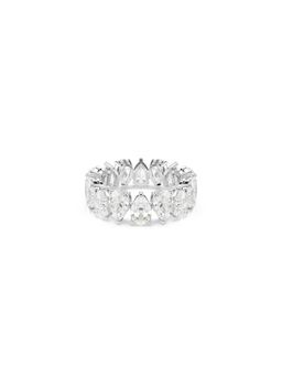 SWAROVSKI - White Rhodium Plated Ring (60)