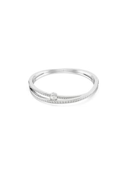 SWAROVSKI - White Rhodium Plated Kada (L)