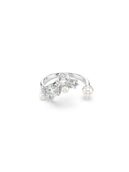 SWAROVSKI - White Rhodium Plated Ring (60)